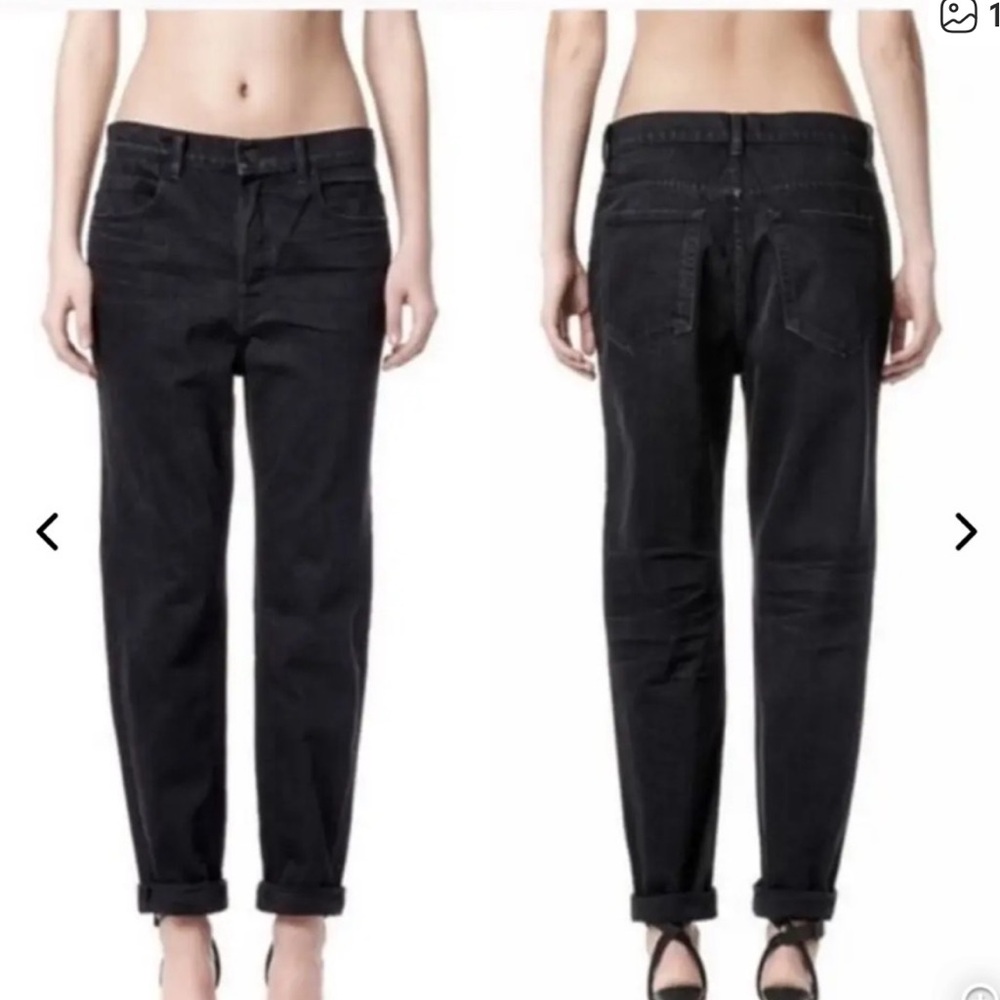 NWOT TAG Alexander Wang 003 Boy Fit jeans black fade